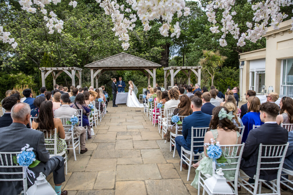 wedding, ceremony, bride, groom, venue, garden, 